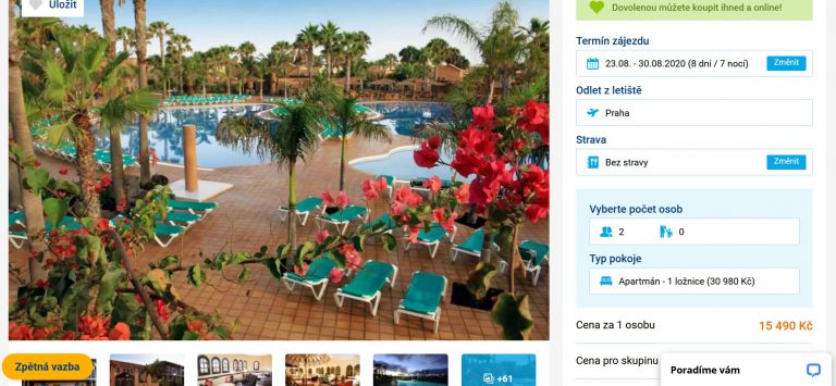 zájezd na Kanáry Invia