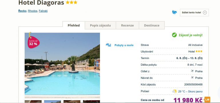 zájezd invia diagoras