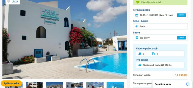 zájezd santorini invia