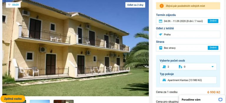 zájezd kantas beach