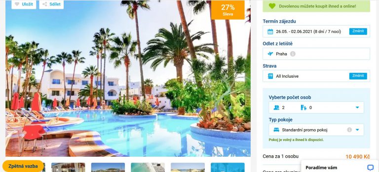 zájezd nesrine invia